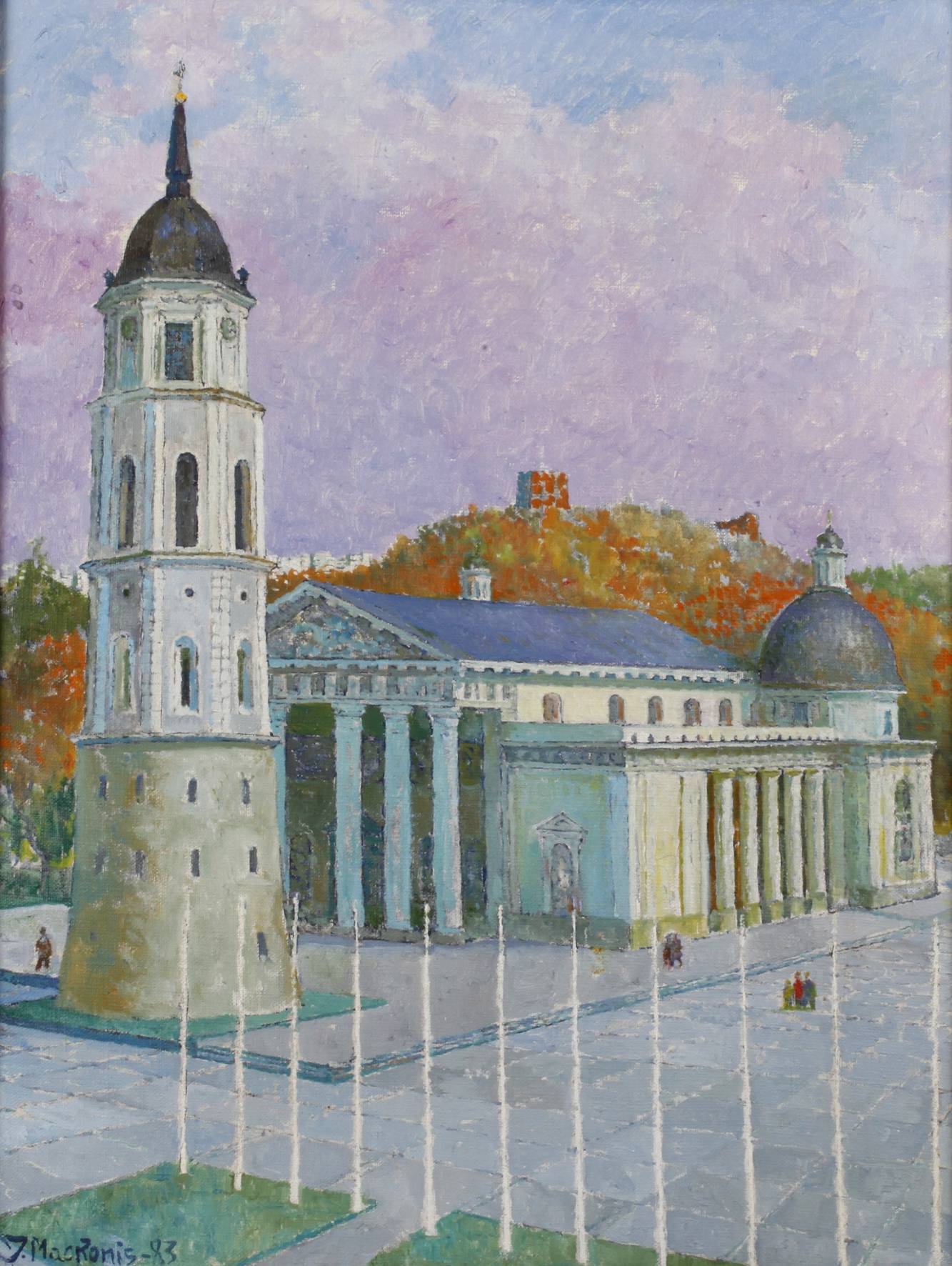Jonas Mackonis, Gediminasplatz in Vilnius