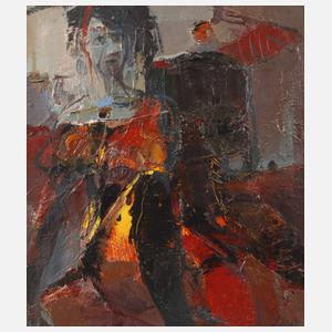 Zora Marinova, attr., Abstraktes Damenportrait