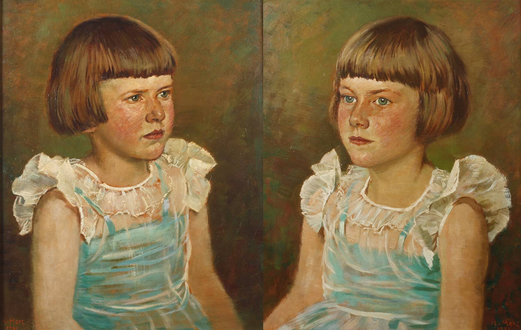 Karl Merz, Paar Kinderbildnisse