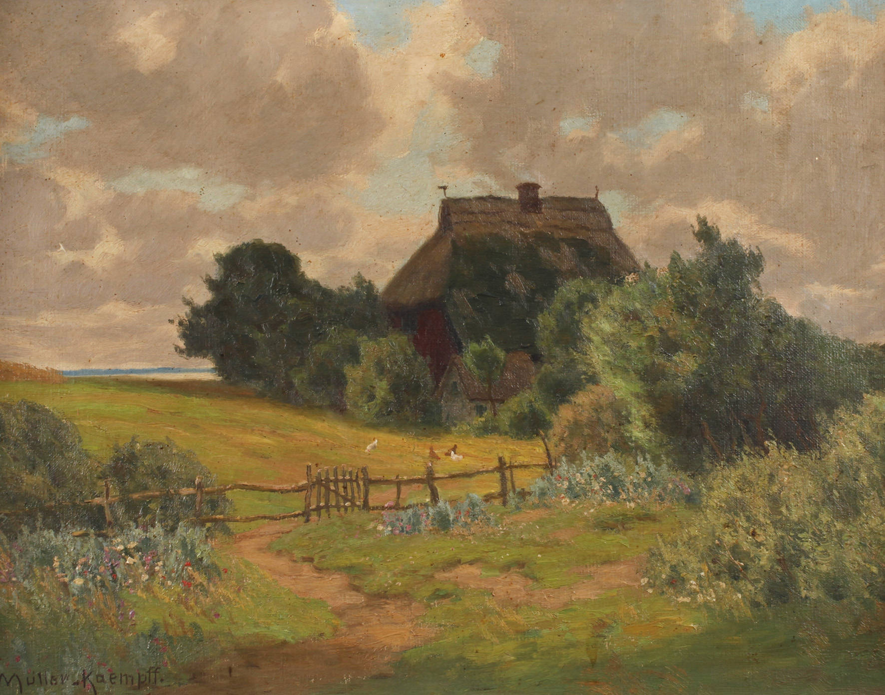 Prof. Paul Müller-Kaempff, Kate an der Küste