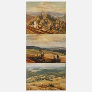 Karl Neumann, Drei Landschaftsdarstellungen