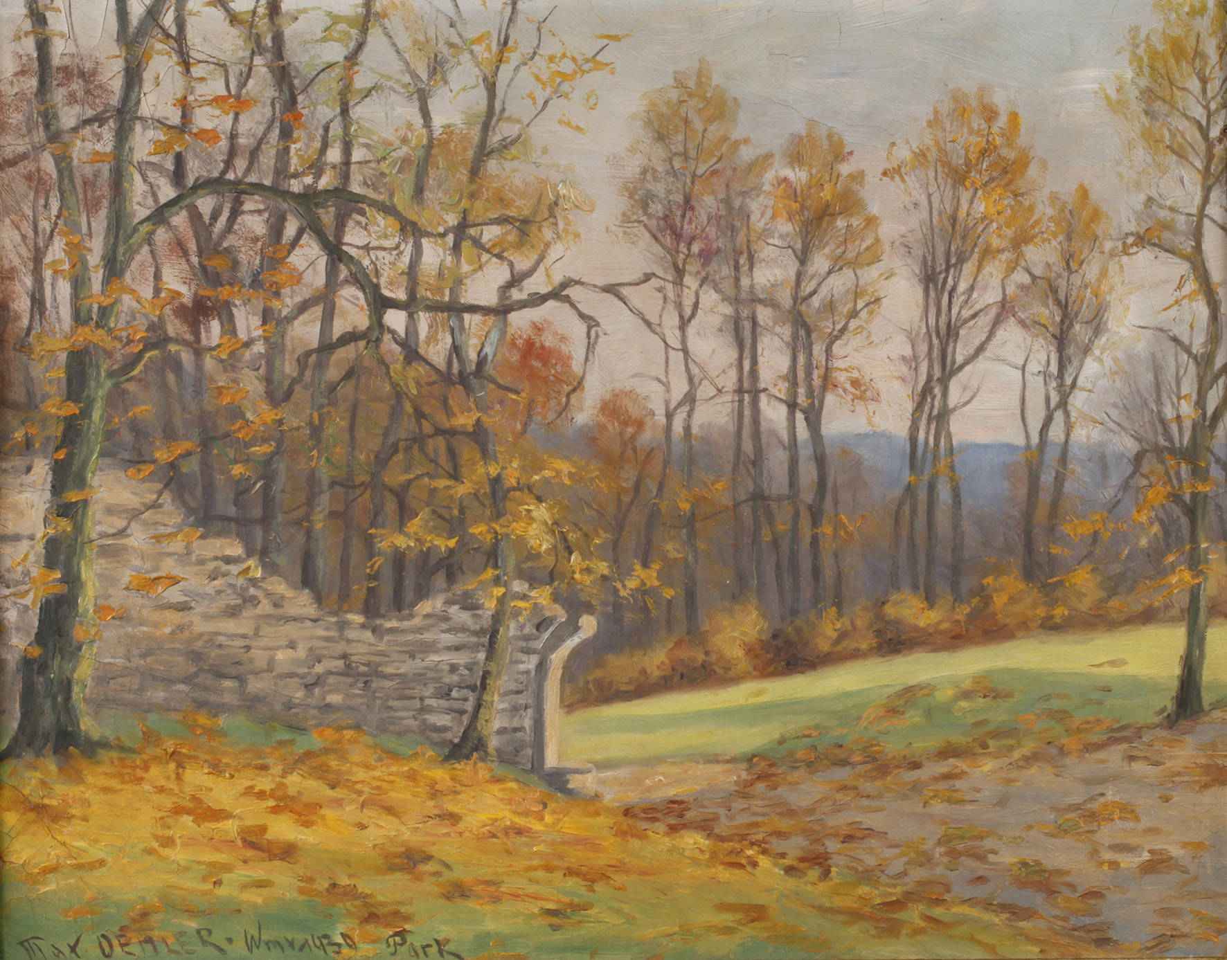 Max Oehler, Herbstliche Parklandschaft