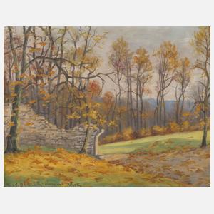 Max Oehler, Herbstliche Parklandschaft