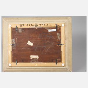 Geo Poggenbeek, attr., Dörfliche Stube mit Kamin