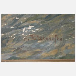 Hubert Ritzenhofen, Segelschiffe auf bewegter See