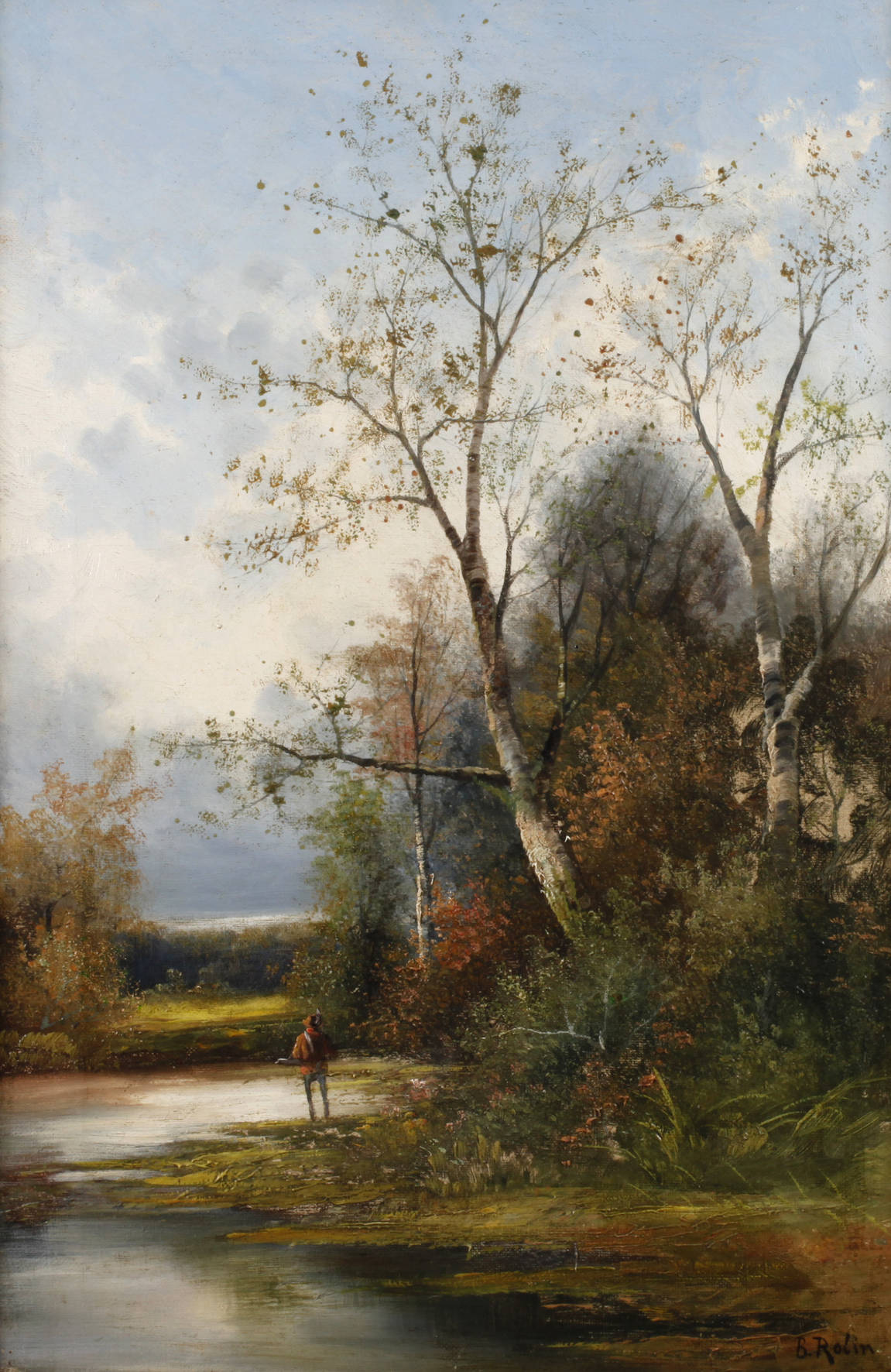 B. Rolin, Jäger am See