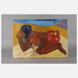 Saxana N. Schötschel, attr., ”Otahi allein”