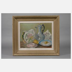 S. Stinus, Stillleben mit Kanne