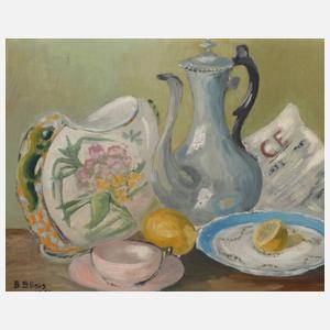S. Stinus, Stillleben mit Kanne
