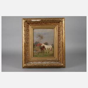 Fritz Volkers, Pferde auf Koppel