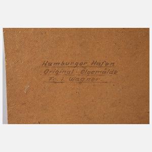 Franz Joseph Wagner, Ansicht Hamburger Hafen