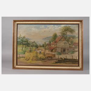 Willi Wewer, Ländliche Idylle mit Bauernwirtschaft