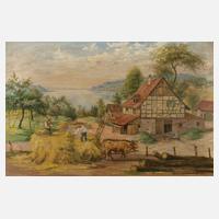 Willi Wewer, Ländliche Idylle mit Bauernwirtschaft111