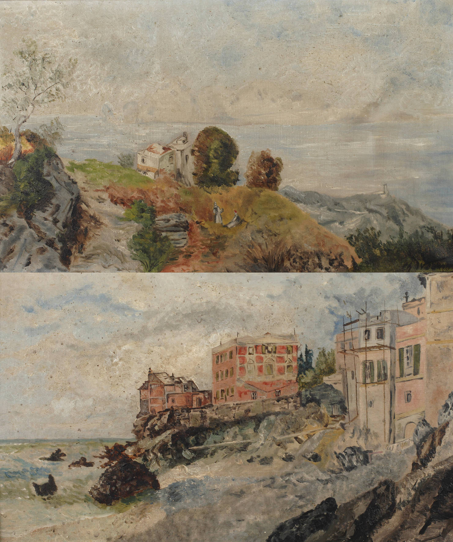 Ch. Widmann, Paar Küstenlandschaften