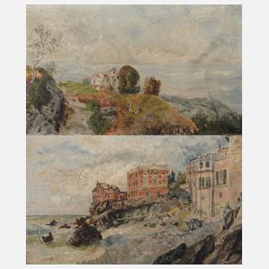 Ch. Widmann, Paar Küstenlandschaften