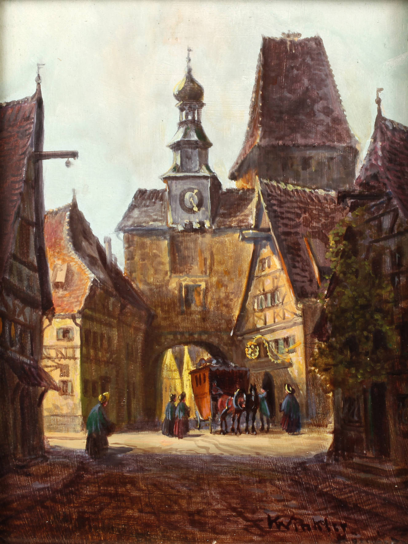 K. Winkler, Ansicht Rothenburg ob der Tauber