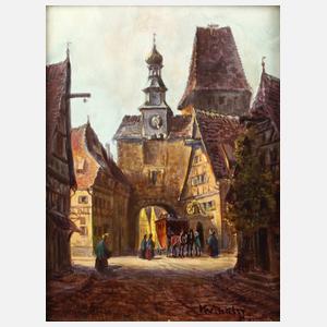 K. Winkler, Ansicht Rothenburg ob der Tauber