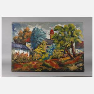 S. Ziffer, Expressive Dorfansicht