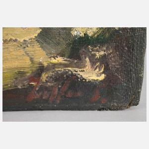 S. Ziffer, Expressive Dorfansicht