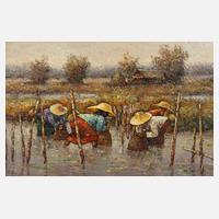 Reisbauern bei der Arbeit111