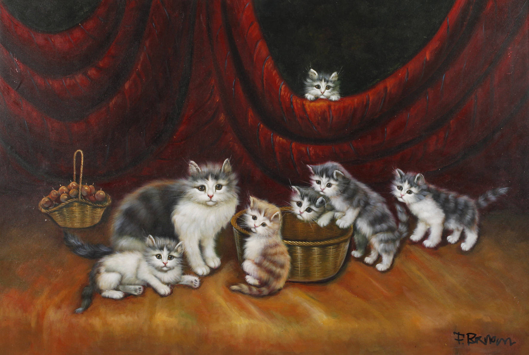 Possierliches Katzenbildnis