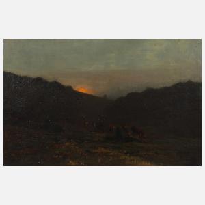 Nachtstück mit Rehen