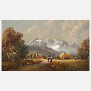 Heuernte im Voralpenland