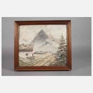 Bergbauernhof im Gebirge