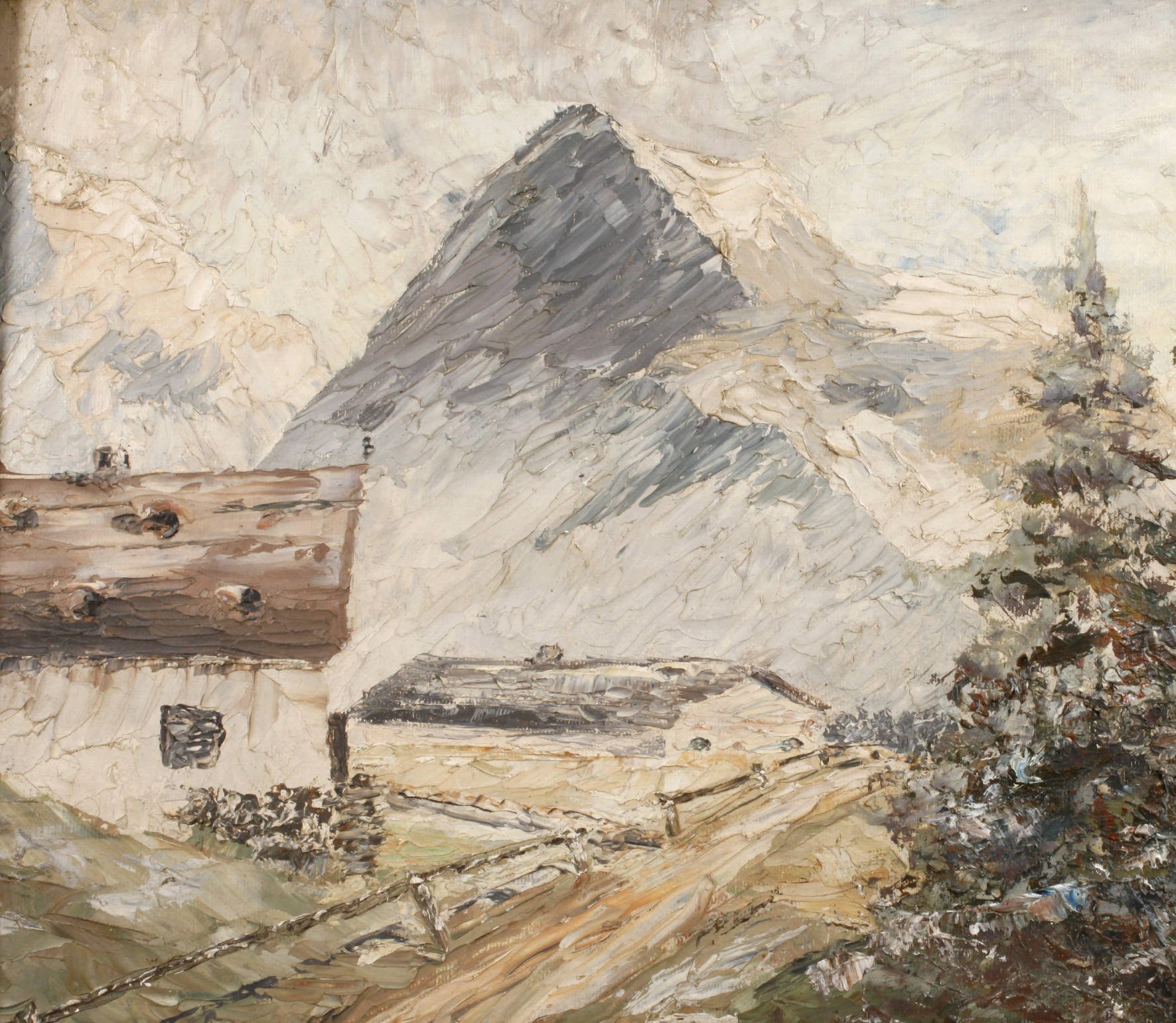 Bergbauernhof im Gebirge