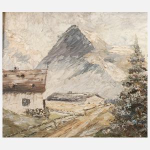 Bergbauernhof im Gebirge