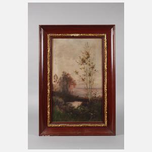 Abenddämmerung am Teich