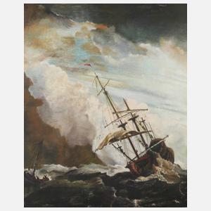 Segelschiff auf stürmischer See