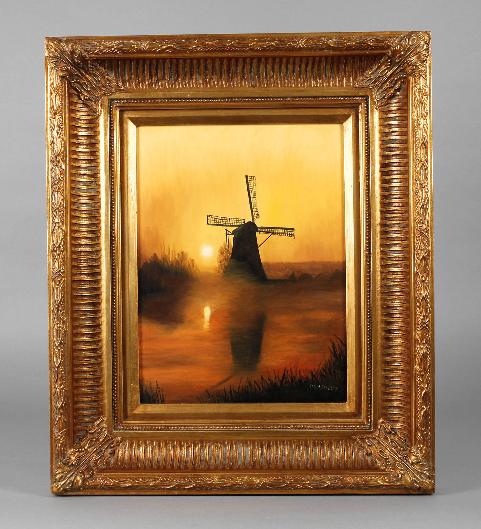 Windmühle im Abendlicht