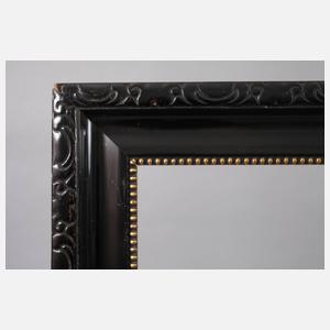 Zwei schwarze Lackleisten um 1930