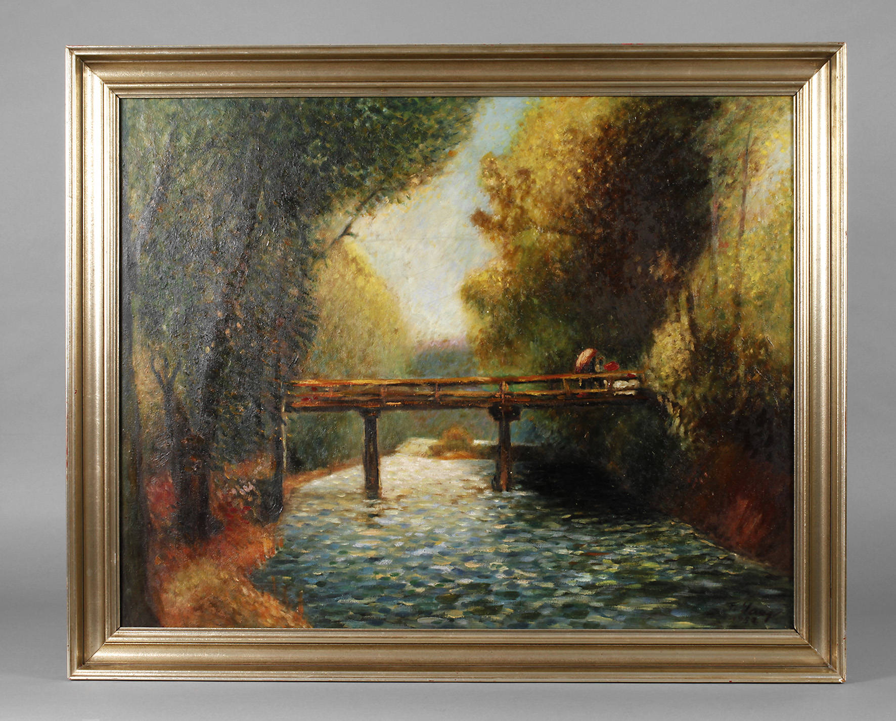 Silberner Leistenrahmen Mitte 20. Jh.