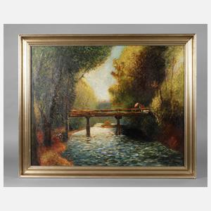 Silberner Leistenrahmen Mitte 20. Jh.