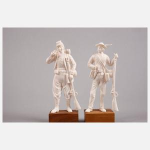 Fünf Elfenbeinschnitzereien