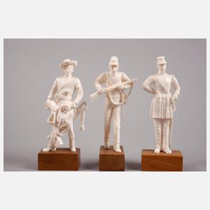 Fünf Elfenbeinschnitzereien