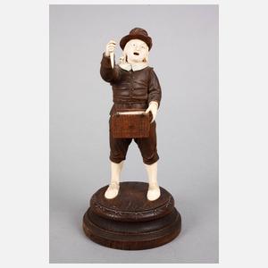 Paar figürliche Elfenbeinschnitzereien