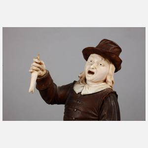 Paar figürliche Elfenbeinschnitzereien