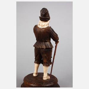 Paar figürliche Elfenbeinschnitzereien