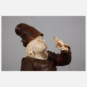 Paar figürliche Elfenbeinschnitzereien