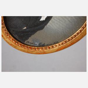 Elfenbeinminiatur Biedermeier