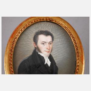 Elfenbeinminiatur Biedermeier