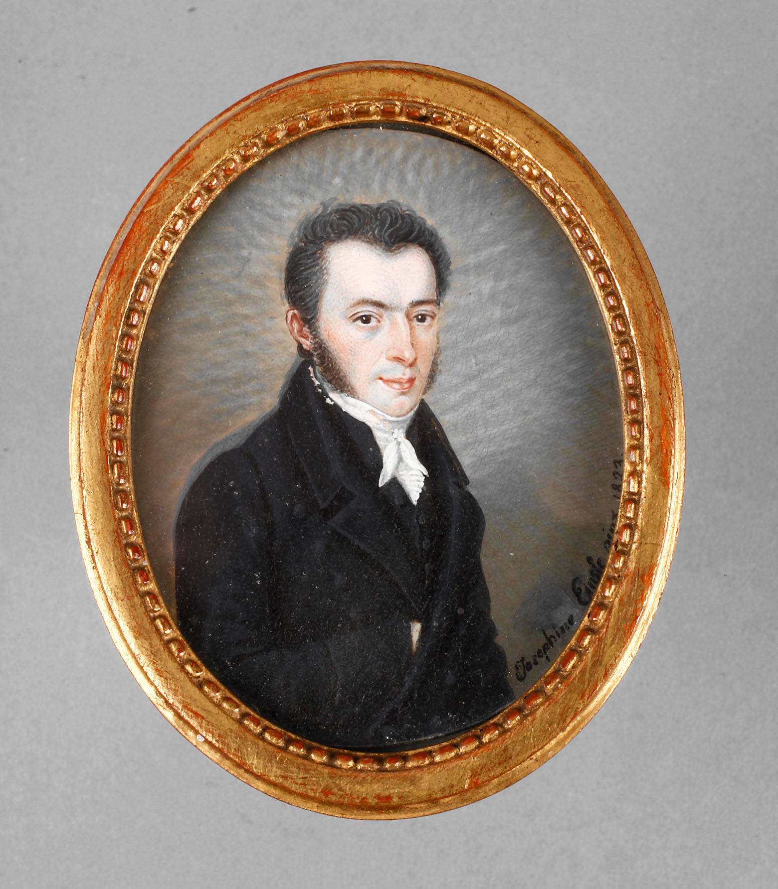 Elfenbeinminiatur Biedermeier