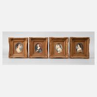 Vier Elfenbeinminiaturen111