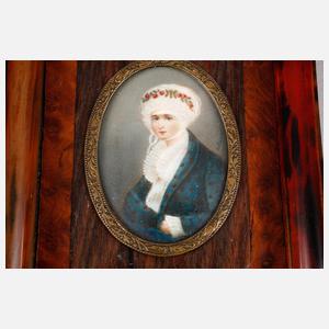 Paar Elfenbeinminiaturen