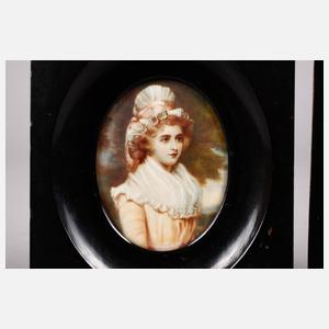 Zwei Elfenbeinminiaturen