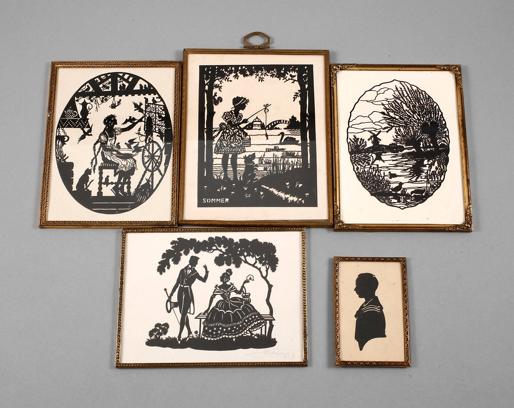 Konvolut Scherenschnitte