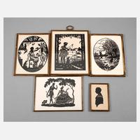 Konvolut Scherenschnitte111